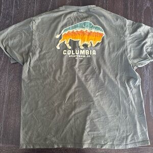 Columbia Men's Olive Graphic Tee